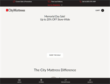Tablet Screenshot of citymattress.com